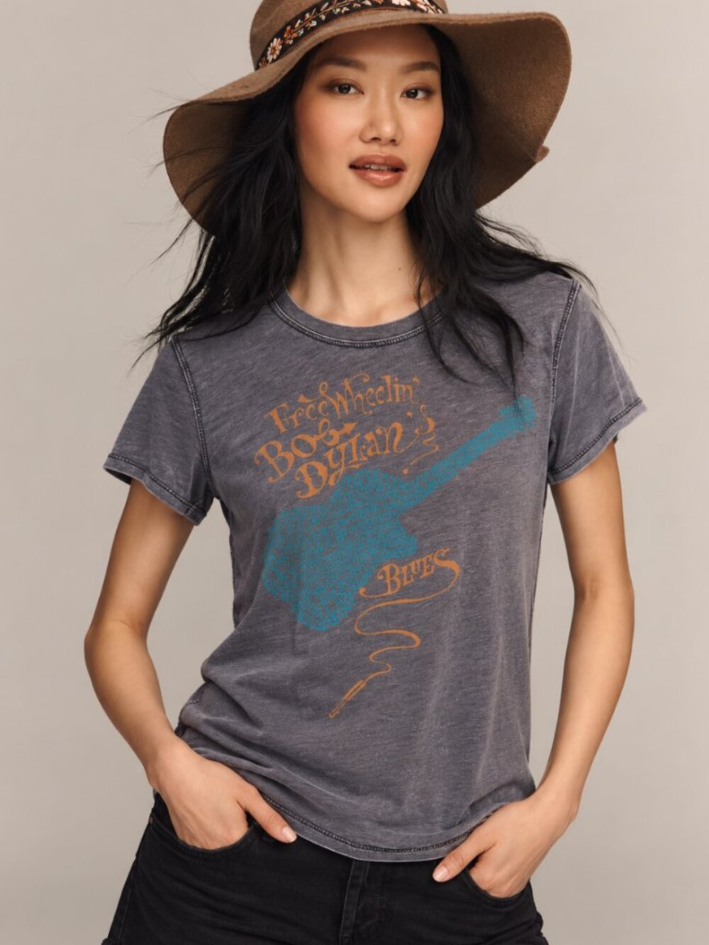 LUCKY BRAND BOB DYLAN FREE WHEELIN BAND TEE